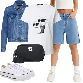 Kombinacije za Oktoberfest moderne sa Tamnoplava/Žuta/Pastelne boje Kratka Traper Jakna/Proljetna jakna/Ljetna jakna/Vintage Jakna/Prijelazna Jakna levi's ® "Outfit za ljeto"Look: Rap, Irski, Sveučilišna, Prekrasan, 80-te roky, cool, moderne, Retro, Francuske, Vanjski, Skater, Mom