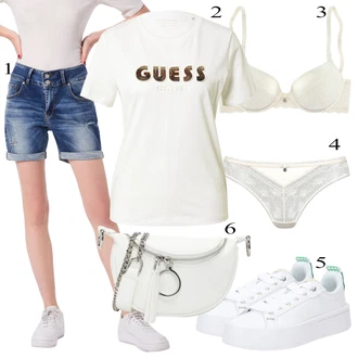 outfit mit Bela Lacoste "Poletna oblačila"