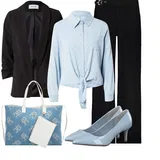 Kombinovat Dlouhé Džínové Blůzy image