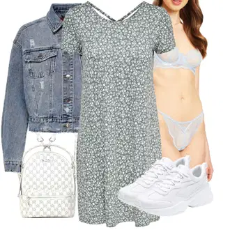 Outfity pro léto s Zelená Žerzejové Šaty/Pouzdrové Šaty/Ležérní Šaty/Košilové šaty/Šaty S Potiskem/Tričkové šaty/Bavlněné Šaty/Polo Šat Only "Outfit na léto"
