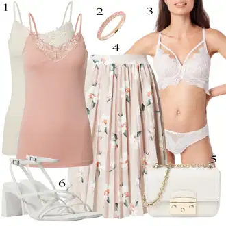 outfit mit Pastelne barve bershka "poletni videz"