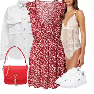 Outfit s Šedá/Bílá/Žlutá/Krémová Letní Bund/Cargo bunda/Blůzová Bunda/Jacquard Bund/Udržitelná bunda/Ažurová pletená bunda/Reflexní Bund/Košilová bunda Only "Outfit na léto"