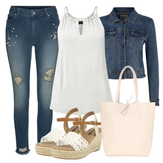 Outfity z džínu Rovná noha s OBJECT (Petite) "Outfit na léto"