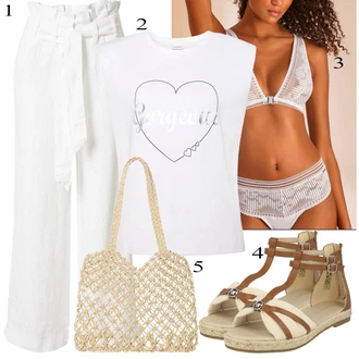 Outfit s Šedá/Stříbrný/Bílá/Krémová Trojúhelníkový Podprsenek/Průsvitná podprsenka a podprsenka s kosticí/Bezdrátová podprsenka/Podprsenka S Vysokým Dekoltem/Prsatější střih podprsenky/Zmenšující Podprsenek/Měkká podprsenka/Kožené bundy pro muže S.Oliver "Outfit na léto"