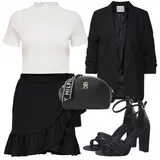 Outfity s černou krátkou sukní image