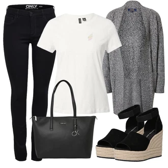 Outfity pro 18. narozeniny Host s Černá Jeggings/Skinny Kalhoty/Džínové Legíny/Tregíny Only "Outfit na léto"