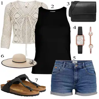 outfit mit Birkenstock "poletni videz"