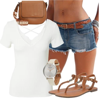 Outfity pro léto s Modrá/Tmavě modrá/Světle modrá Džín s Nízkým Pasem/Navlékací džíny/Džíny Culottes/Džíny s Rozparkem/Džíny s Dírou/Džíny s Nízkým Sedem Buffalo "Outfit na léto"