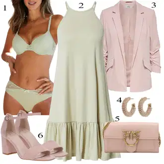 Outfit s Béžová/Světle zelená/Zelená/Khaki Pánské boty ve velikosti 11/Měkká podprsenka/Průsvitná podprsenka a podprsenka s kosticí/Podprsenka s kosticemi/Podprsenka Bez Kostic/Kožené bundy pro muže/Podprsenka Balconette/Push-Up Podprsenka/Zmenšující Podprsenek Lascana "Perfektní na léto"