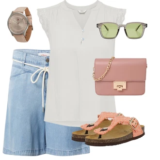 Outfit s Světle modrá S.Oliver "Outfit na léto"