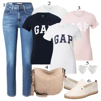 Premium Outfit sa Plava/Svjetloplava Hlače Jeggings/Skinny Hlače/Hlače s Prorezom/Traper Tajice/Uske Hlača/rupa hlača levi's ® "Ljetni look za modno osvještene žene"Look: Rap, Stil, Mom, cool, Old Money, Premium