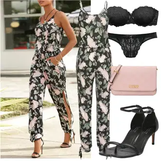 Outfit sa Tamnozelena/Zeleno Svečani kombinezon/Elegantni kombinezon/Ljetni kombinezon/Vjenčanje kombinezon Buffalo "Outfit za odmor"