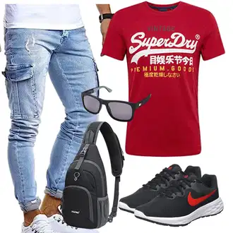 Sommer Outfits mit Jeans Leder Schuhe Leif Nelson "Perfekt für den Sommer"