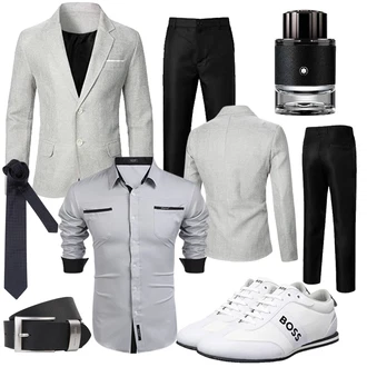 Zweiteilige Outfit mit Grau Unkategorisiert Generic "Perfekt für die Arbeit"
