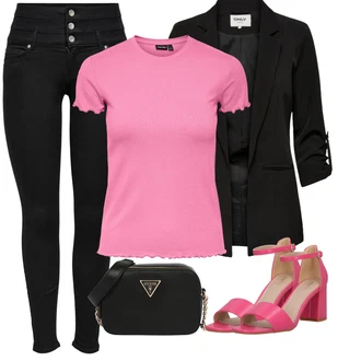 Outfit s Černá Dlouhý Sako/Krátké Sako/Kožená bunda pro muže/Blejzrové Bund/Cargo Sako/Boyfriend Sako/Kožená Pánská Bund/Smokingové sako/Blůzové Sako/Oversize Sako/Neformální Sako Only "Perfektní na léto"