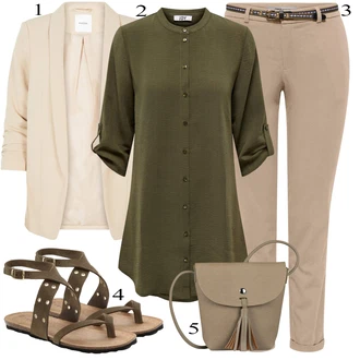 outfit mit Zelena Tom Tailor Denim "Poletna oblačila"