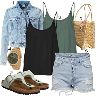 outfit mit Bela bershka "poletni videz"