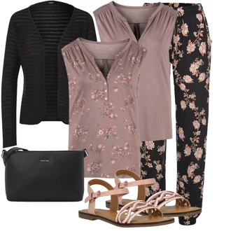 Outfity pro zábavu Divoký Západ s Hnědá/Růžová Lascana "Pestrý letní outfit"Look: Romantický, Hippie, Divoký Západ, Kovbojka, Krásný, Boho