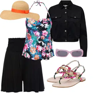 Outfit s Růžová/Hnědá Sandál S T Páskem/Vintage sandál/Pletený Sandál/Letní Bota/Sandál se třpytkami/Páskový Sandál/Sandál Dianette Buffalo "Pro slunečné dny"