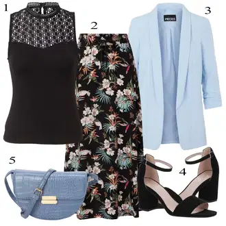 Svatovski gost Outfit sa Crna/Smeđa/Šareno/Crvena Kratke hlače velike veličine/Hlača Velika Veličina/Haljina Veći Broj Urban Classics "Outfit za ljeto"