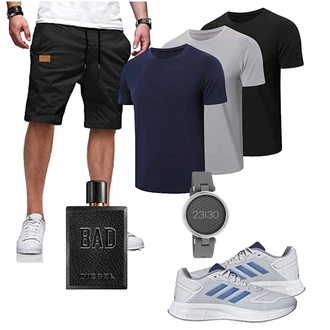 Duramo Outfit mit Grau Unkategorisiert Adidas "Sportliches Sommer Outfit"