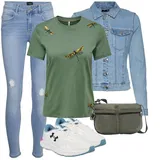 Outfity se skinny roztrhanými džínami image