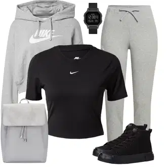 Oblečení se sukní Skating s Černá Teniska na platformě/Skate Bota/Úzká teniska/Zimní tenisky/Teniska teddy/Veganská Bota Tamaris "Sportovní letní outfity"Look: Bruslení, Skating