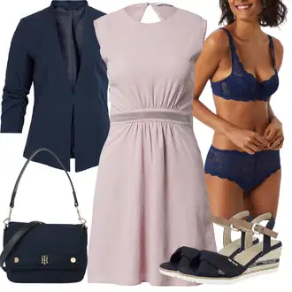 Outfity na zimu s Růžová/Fialová/Hnědá Šaty s Kapsou/Ležérní Šaty/Skater šaty/Pouzdrové Šaty/Šaty Bez Rukávů/Žerzejové Šaty About You "Stylová letní nálada"