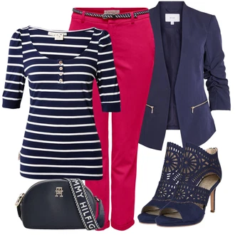 Oblečení se sukní Zvonový s Tmavě modrá/Modrá Bullboxer "Stylová letní nálada"