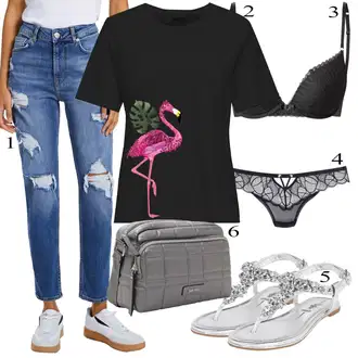 outfit mit Temno modra bershka "poletni videz"