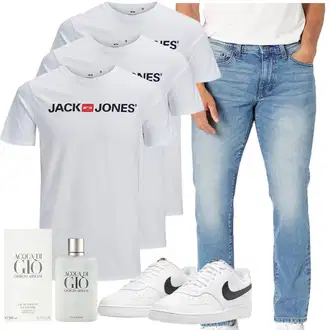 Sommer Outfits mit Türkis Jeans Leder Schuhe Amazon Essentials "Urlaub Outfit"