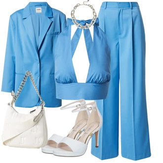 Vysoké Podpatky Outfit s Krémová/Bílá Sandál Na Podpatku/Lodička na Podpatku/Svatební Bota/Sandál s podpatkem/Svatební bota/Peeptoe/Přezková bota/Elegantní Bota Buffalo "Vkusný letní outfit"