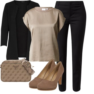 Outfit s Černá Pletenina veľkej veľkosti/Kabát/Tunika Only "Vkusný letní outfit"