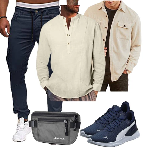 Beige/Weiß/Braun/Khaki Business Hemd/Casual Hemd/Hemdbluse/Musselin Hemd Meilicloth kombinieren