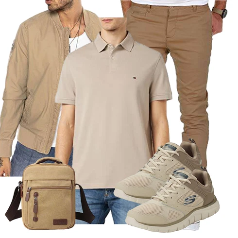 Lang Beige/Braun/Khaki Wendejacke/Fliegerjacke/Militärjacke/Übergangsjacke/Jacke mit Seitlichem Reißverschluss/Cargojacke/Cordjacke/Frühlingsjacke/Sommerjacke/Bomberjacke Redbridge kombinieren mit Beige/Braun/Khaki Wendejacke/Fliegerjacke/Militärjacke/Übergangsjacke/Jacke mit Seitlichem Reißverschluss/Cargojacke/Cordjacke/Frühlingsjacke/Sommerjacke/Bomberjacke Redbridge