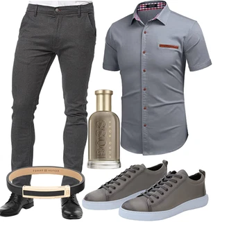 Stil Outfits Disco mit Grau Unkategorisiert Leif Nelson "Cooles Outfit"Look: Metal, Schick, Disco, Büro, Elegant, Casual, Moderne, Classic, Ausgefallene, Goa