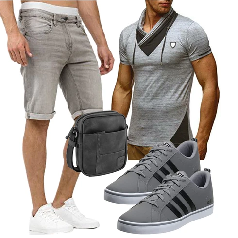 Jeans Grau/HellGrau/Beige/Khaki Hemd Jeans Short/Bermuda/Chino Shorts/Leinen-short/Kurze Hose/Musselin Shorts Indicode kombinieren