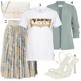 outfit mit Pastelne barve/Krem Call it Spring "poletni videz"