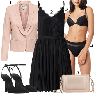 Outfit s Černá Bezdrátová podprsenka/Podprsenka Bez Kostic/Push-Up Podprsenka/Vyztužený podprsenek/Podprsenka Balconette/Trojúhelníkový Podprsenek/Zmenšující Podprsenek/Měkká podprsenka/Prsatější střih podprsenky/Podprsenka s kosticemi/Bralette Calvin Klein underwear "Večerní outfit"