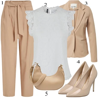 Kombinacije za bucmaste Matični ured sa Bež/Smeđa Elegantna Cipela/Vintage Pumpa/Cipela Peep Toe/Pumpica S Visokim Prednjim Dijelom/Salonka Na Visoku Petu/Poslovna Obuća/Salonka & Visoki Pet/Udobna pumpa Buffalo "Poslovni look za žene"Look: Posebne prigode, 30. rođendan, 18. rođendan, Kazalište, 70. rođendan, 60. rođendan, Matični ured