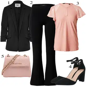 Stil, Western Outfit sa Pink Čipkasta Bluza/Bluza Kratkih Rukava/Tunika od čipke/Tunika Kratkih Rukava/Bluza Vrh/Kožna jakna za muškarce VERO MODA "Poslovni look za žene"Look: Stil, Rap, Transparentan, Mom, Babydoll, Prekrasan, Romantičan