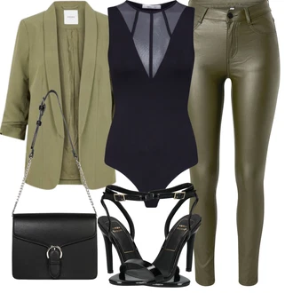 Outfit s Černá/Hnědá/Tmavě šedá/Šedá Pánská taška/Taška na Macbook/Kancelářská Taška/Kufr About You "Elegantní letní outfit"