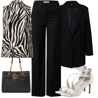 Outfit s Černá misspap "Elegantní letní outfit"