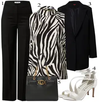Prevelik, Vintage outfit mit Črna/Temno modra/Siva Oversize Blazer/Usnjena jakna za moške "poletni videz"Look: Prevelik, Unisex