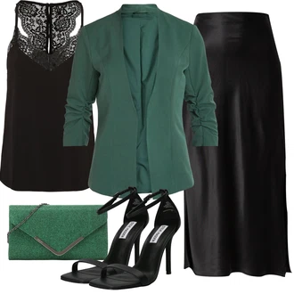 Kombinacije za festival Gotički sa Crna Nekategorizirano VERO MODA "Elegantni Ljetni Outfit"Look: Stil, Babydoll, Romantičan, Gotički, Preodjeven, 20-ih godina
