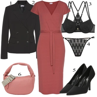 Outfity pro práci s Černá/Bílá Kalhotka Brazilské Kalhotky/Tanga/Průsvitná Kalhotka/Tanga Lascana "Oblečení do kanceláře"