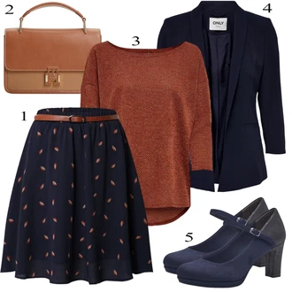 Outfity s oblekem s Tmavě Modrá/Světle Modrá/Modrá Nezařazené Only "Outfit na podzim"