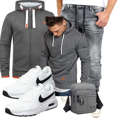 Grau/Dunkelgrau/Rot/Orange/Hellgrau Pullover mit Reißverschluss/KapuzenPullover/Ausgefallener Hoodie/Sport Sweatshirt/Strick Hoodie/Sweatjacke/Sport Hoodie !Solid kombinieren