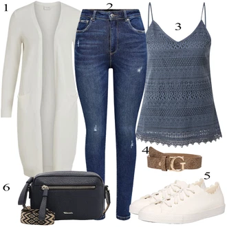 90. leta outfit mit Temno modra/Modra Kavbojke z Razporkom/Usnjena Jakna/Usnjene Čevlje/Zimska jakna/Kavbojke na Poteg/Push up Kavbojke/Kavbojke Visokega Pasu/Kavbojke z Luknjo/Usnjene jakne/Ženske 7/8 Kavbojke/Gležnarji Only "Poletna oblačila"Look: Stil, 90. leta, Kul, Disko, Francoski, Modernen, Stari denar