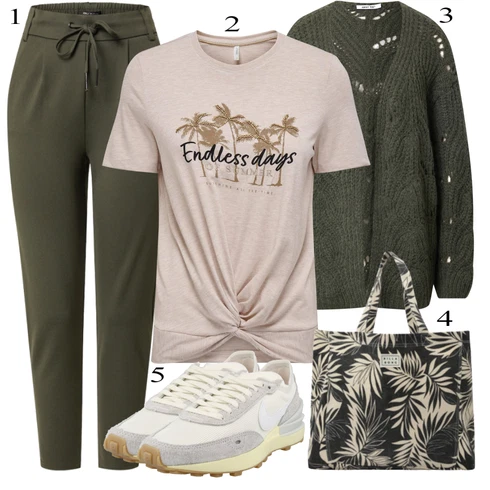 Kombinace Tmavě Zelená/Zelená/Khaki Dlouhá Kalhoty/Navlékací Kalhoty/Úzká Kalhoty/Sportovní kalhoty/Tréninková Kalhoty/Ležérní Kalhoty/Žerzejová Kalhoty/Jogger Kalhoty/Teplák Only